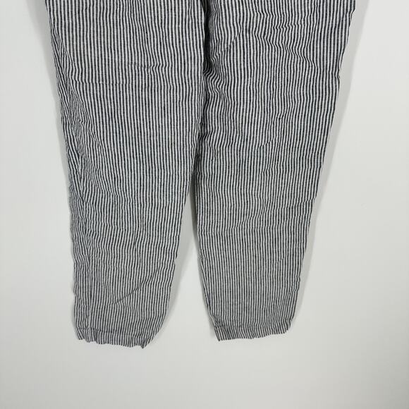 YoungLA Simply Linen Pants Striped Relaxed Pull On Pockets Mens Samll - Picture 4 of 8